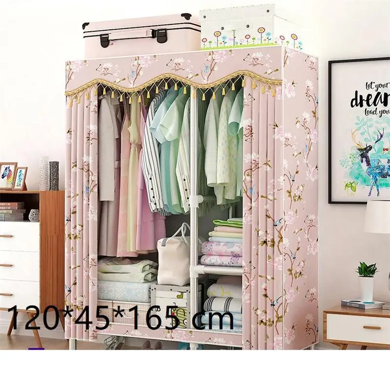 Version AH Penderie Chambre Rangement Armario Tela Moveis Para Casa Ropero, мебель для дома, спальни, шкаф, Mueble De Dormitorio, шкаф - Цвет: Version AH
