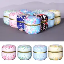 Мини жестяная коробка для хранения чая кофе конфет Круглый Чехол Контейнер для свадебной вечеринки