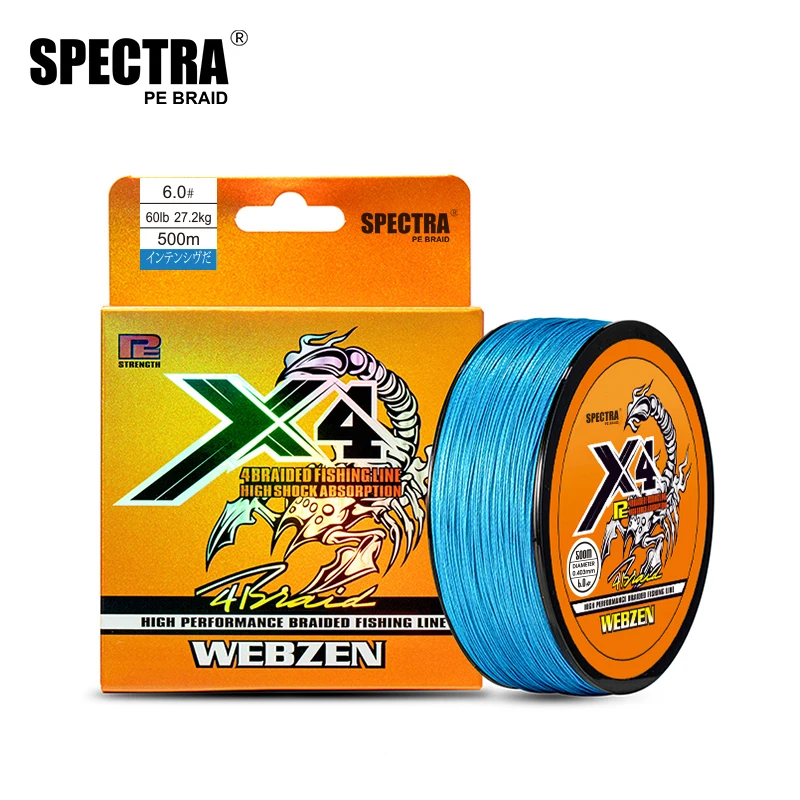 Spectra Strong Pe Fishing Line 4 Strands Multifilament 100m 300m 500m