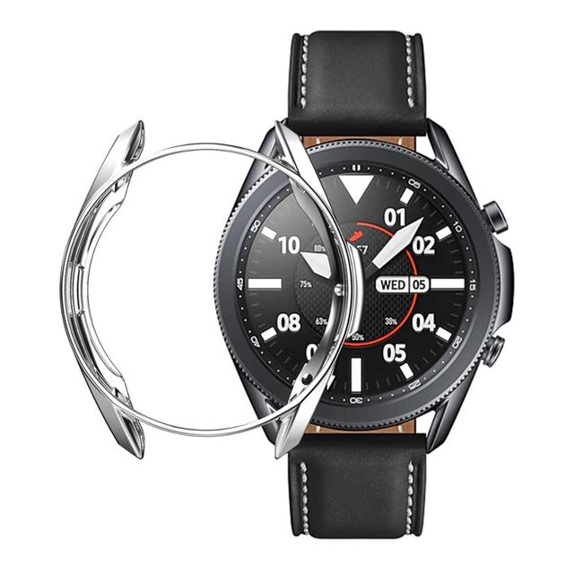 For Samsung Galaxy watch 3 45mm 41mm samrtwatch Soft Plated TPU bumper 41 45 mm smart watch Protector Cover Accessories