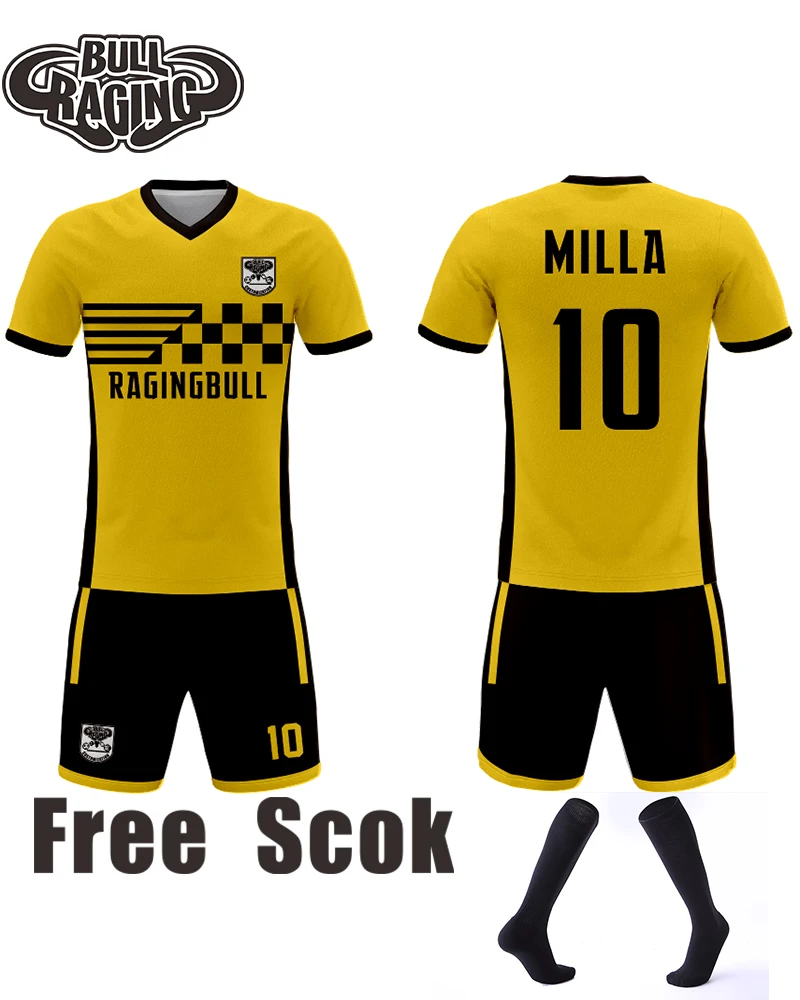 2020designyellowfootballtrainingkitscustomkidsadultbreathable