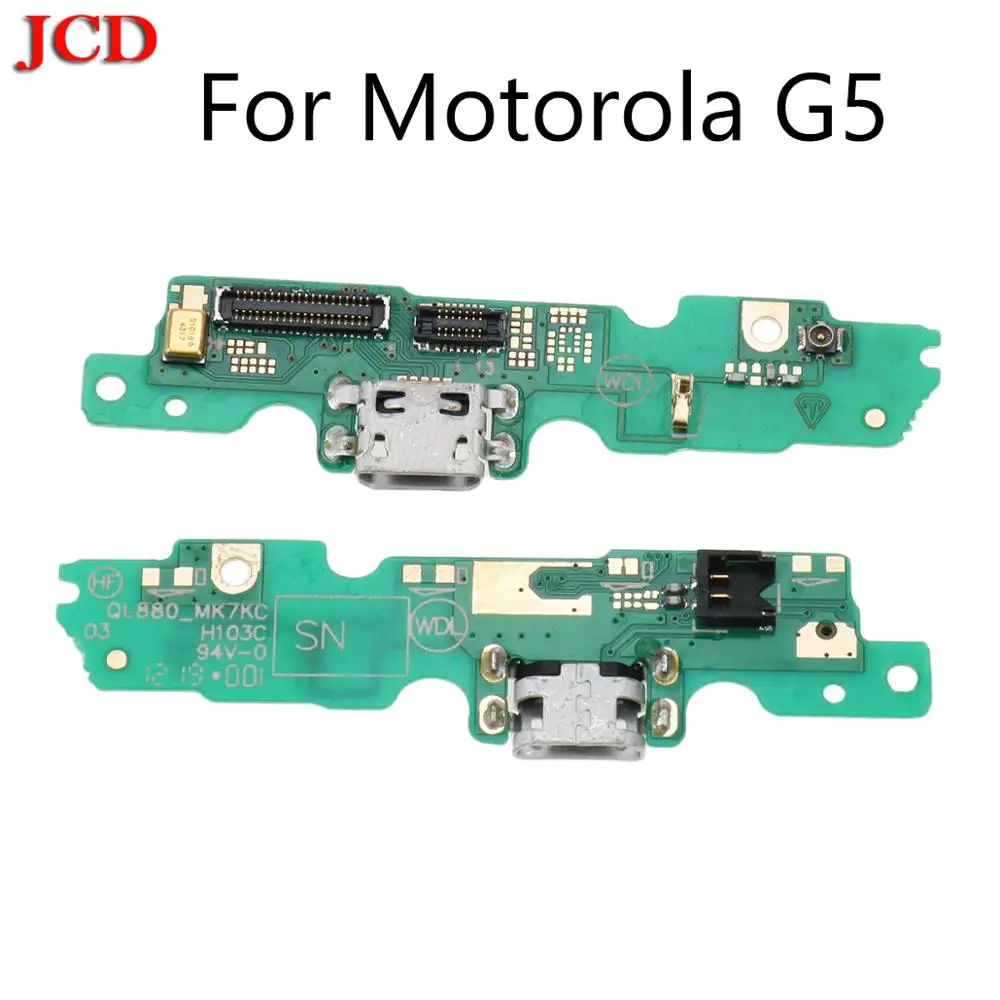 

JCD New For Motorola Moto G5 USB Charger Charging Dock Port Board Connector Plug PCB Flex Cable With Mic Microphone