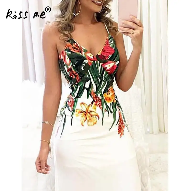 

Sexy Long Beach Dress Bohemian Style Bikini Cover Up Deep V Sling Maxi Dress Backless Women Holiday Summer Beach Wear Sarong