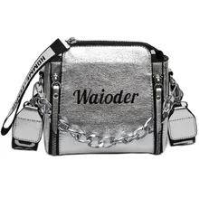 ABZC-Ms.Letter сумка на плечо Ms. Сумочка Праздничная Pu сумка-мессенджер Изысканная сумка-мессенджер серебряная