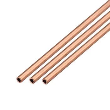 

uxcell 3Pcs Copper Round Tube Pipe 4mm Outside Diameter X 3mm Inside Diameter 500mm Long Seamless Round Tube Durable