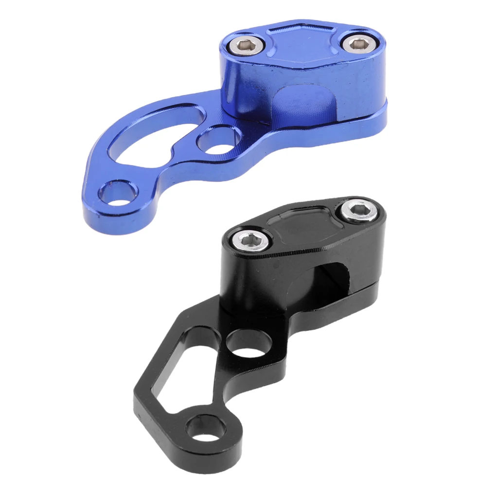 CNC Aluminum Clutch Cable Holder Clamp with Mounting Screw for Honda CB650F 2017-2018, Blue+Black