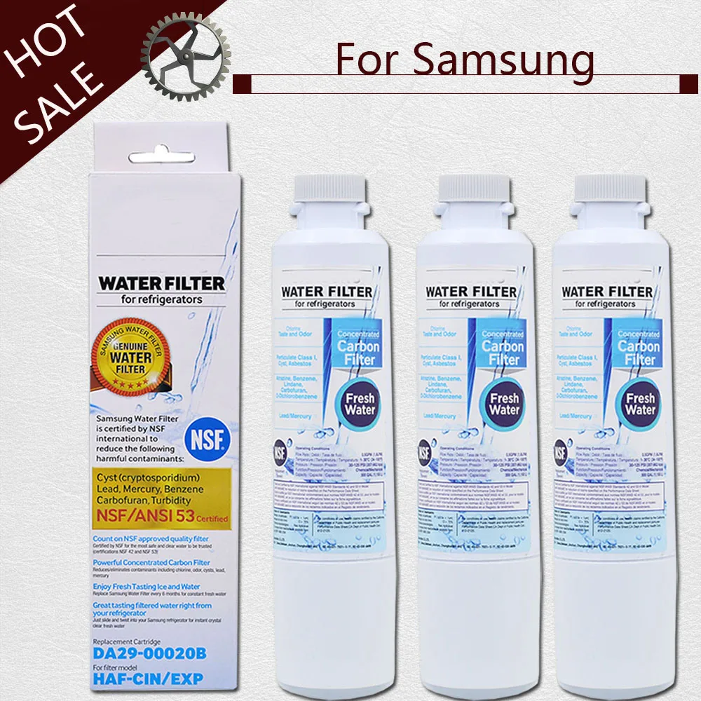 Hot! 3 Piece Activated Carbon Water Filter Refrigerator Water Filter