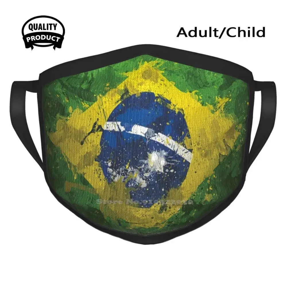 

Brazil ( Brazilian Flag ) Windproof Sport Mouth Mask Brazilian Brazil Brasil Jiu Jitsu Brazilian Soccer Bolsonaro President De