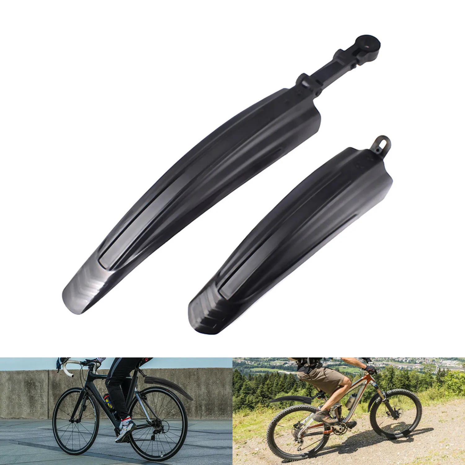 2 Pcs Bicycle Fenders Mountain Road Bike Mudguard Rear Mud Guard Wings For Accessories | Спорт и развлечения