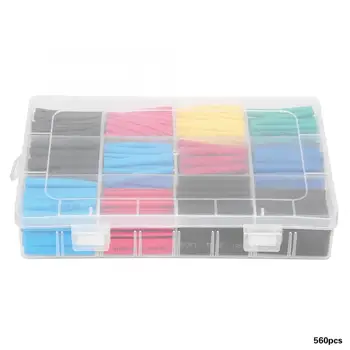 

560pcs Mixed-colored Heat Shrink Tubing Wrap Cable Sleeve Shrinkable Tube Heatshrink Cable Sleeves