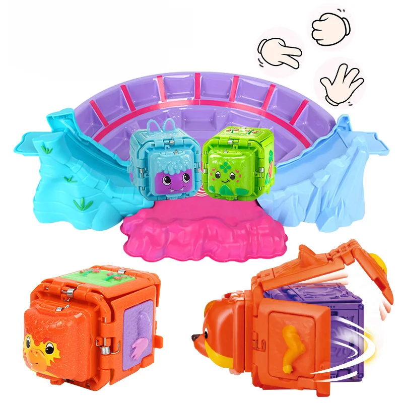 Kuroba Finger Guessing Game Deformation Educational Toys Rock-Paper-Scissors Battle Boy and Girl Family Party Toys cartoon toys