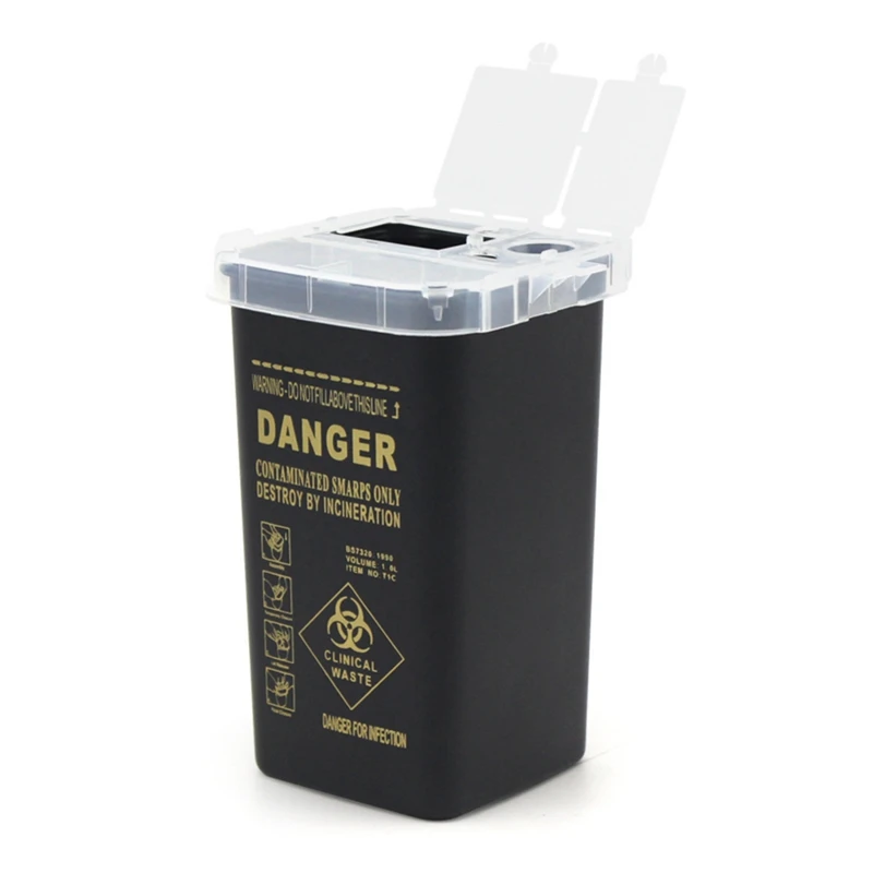 

Wholesale Tattoo Needles Garbage Container Danger Waste Small Cabinet Kitchen Trash Can For Kitchen Cupboard With Lid Waste Bin