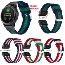 ДЛЯ Fenix 6X/Fenix 5X26 мм QuickFit ремешок для часов легкий нейлон петля