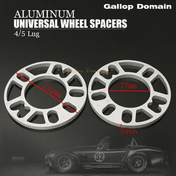 

1PCS Professional 10MM ALLOY ALUMINUM WHEEL SPACERS SHIMS PLATE 4&5 LUG STUD FIT FOR VW FREE SHIPPING Car Styling Accessories