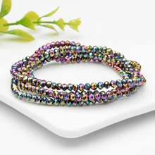 Hesiod регулируемый многослойный браслет из ярких бусин для женщин