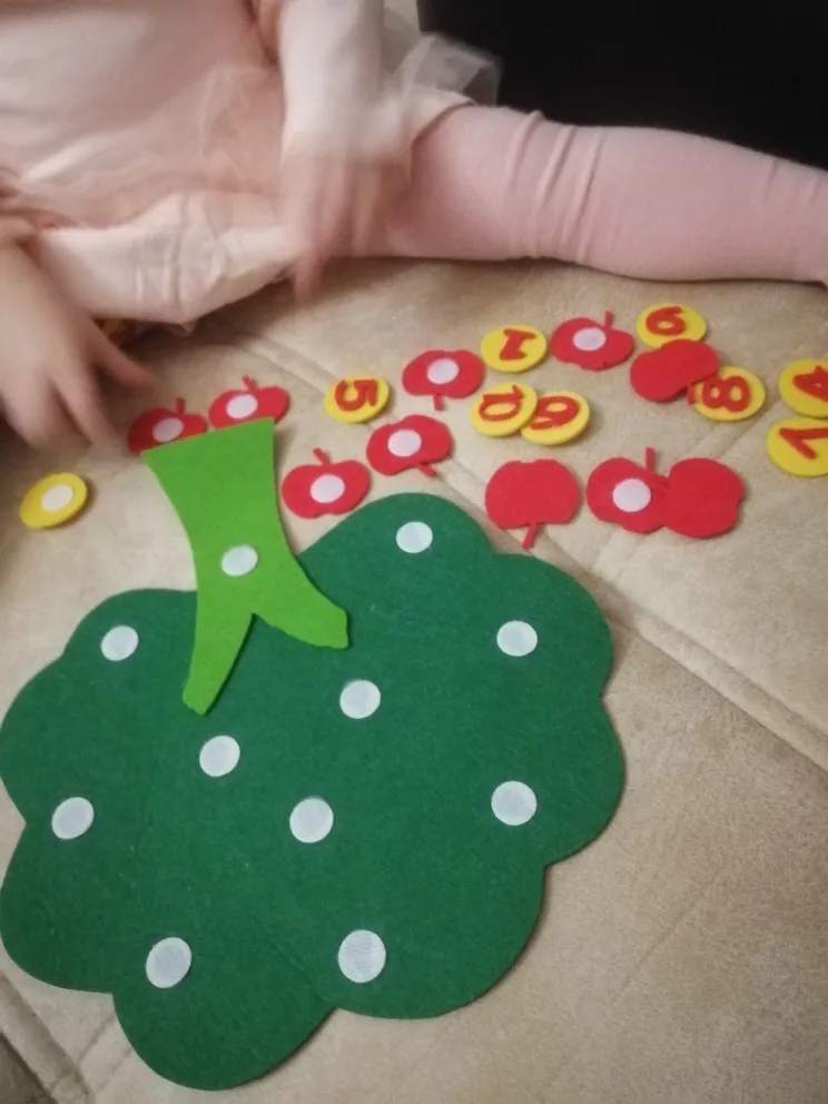 Войлочная ткань DIY детские развивающие игрушки яблони игрушки детские подарки