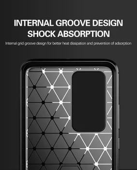 

500Pcs Carbon Fiber Silicone Case For Huawei P40 Lite E P30 Pro P20 P Smart Plus 2019 2020 Y5P Y6P Y7P Anti-Fingerprint Cover