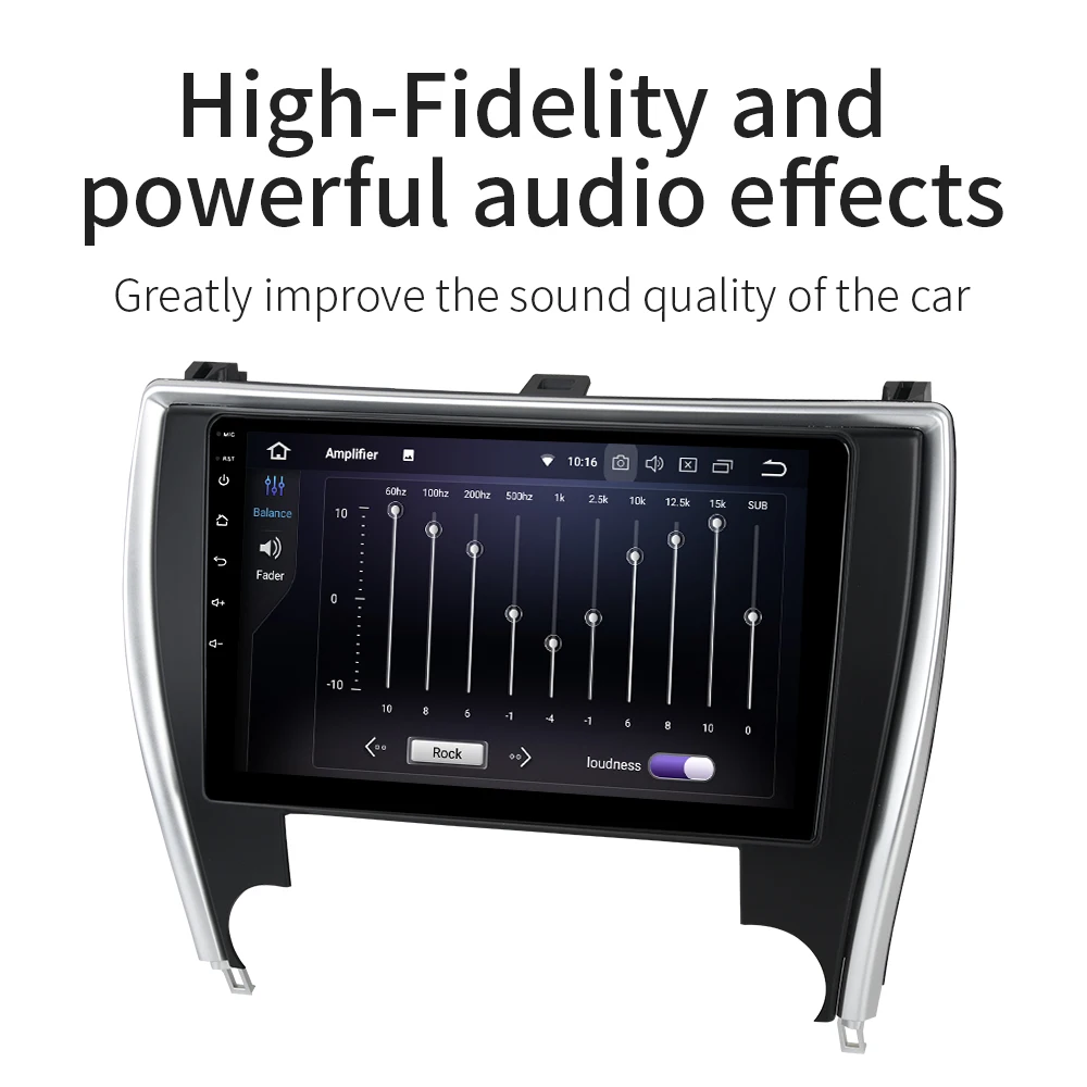 Excellent Dasaita Android 9.0 Car Multimedia Stereo for Toyota Camry US Version 2015 2016 2017 with 10.2" IPS Multi Screen Radio GPS MP3 3