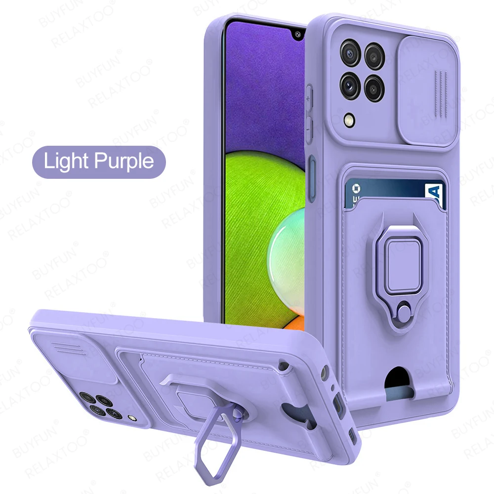 samsung silicone cover Push Pull Camera Protector Case For Samusng A 52s 02 12 22 32 72 31 51 71 Sumsung A 21 20 30 50s M22 M12 Shockproof Cover Fundas samsung flip phone cute Cases For Samsung