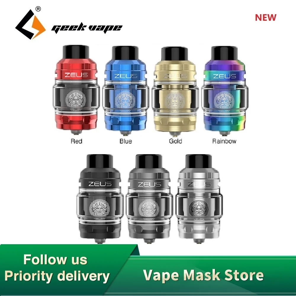 Новый оригинальный Geekvape Zeus Subohm бак 2 мл/5 мл емкость E-cig Vape распылитель w/0.4ohm и 0.2ohm Z1 сетка катушка против Zeus Dual/Zeus X