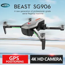 SG906 gps 5G wifi FPV RC Дрон 4K Дроны для селфи бесщеточный с HD камерой 50x RC Квадрокоптер складной Дрон VS F11 Дрон