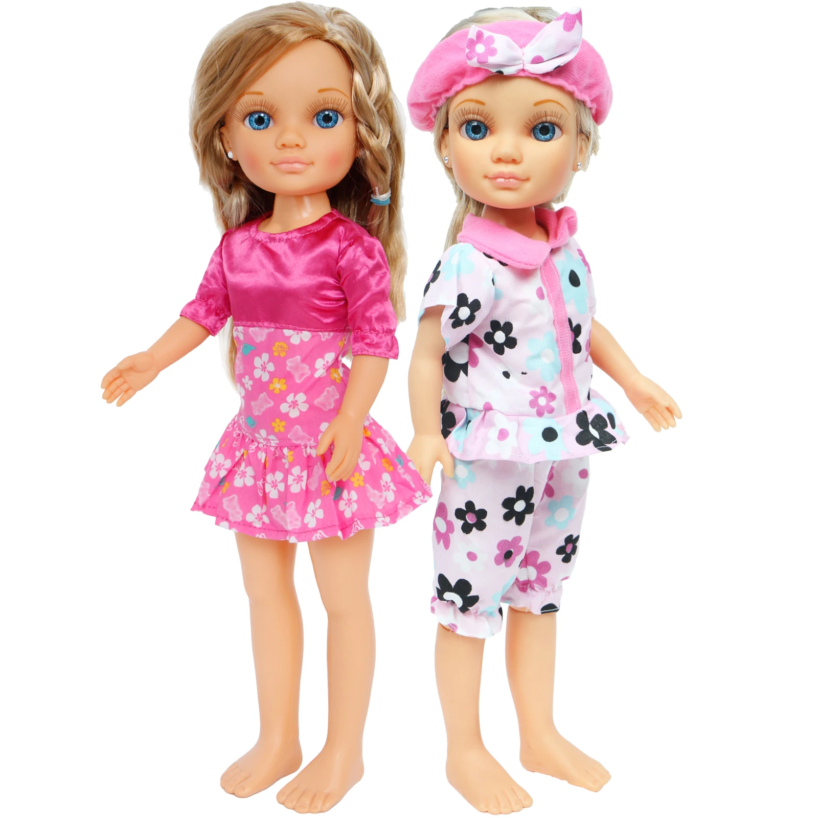 Conjunto de 2 vestidos Nancy de 43cm, conjunto de para diario, diadema, Tops de pantalones, falda, accesorios, juguete para niña|Muñecas| - AliExpress