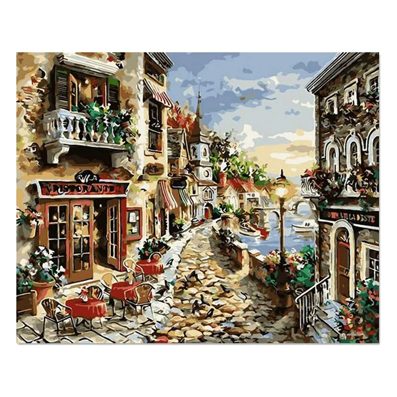 LUDA Paint By Numbers Kits For Adults Number With Paintbrushes And Acrylic Pigment Beginner 16 X 20 Inch | Дом и сад