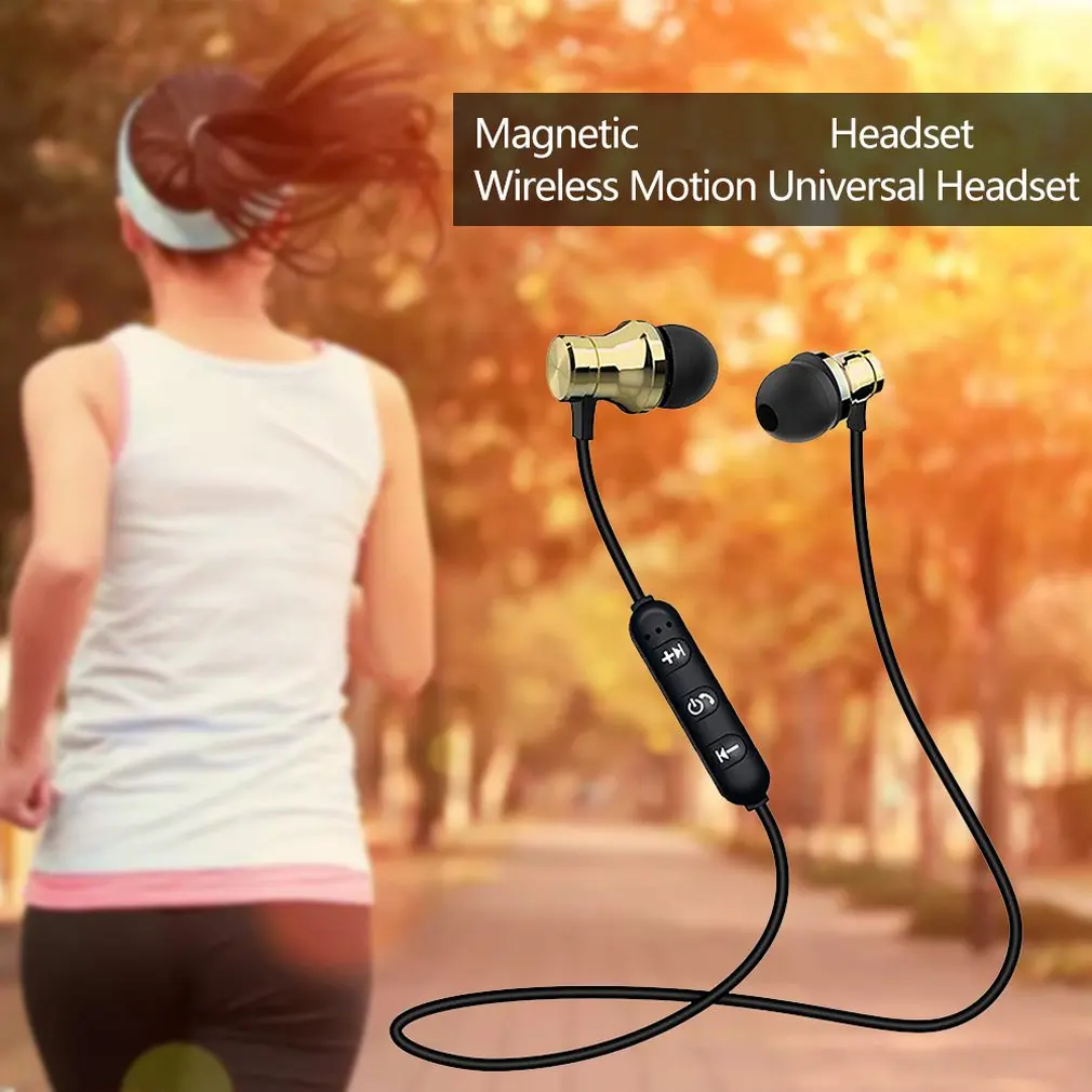 

Magnetic Wireless bluetooth Earphone XT11 music headset Phone Neckband sport Earbuds Earphone with Mic For iPhone Samsung