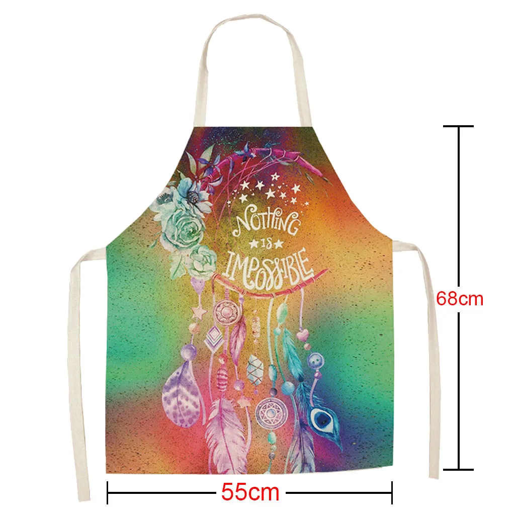 Kitchen Aprons Owl printed Women Men Girls Home Cooking Kitchen Print Adjustable Apron Male & Female Chef's Aprons New Drop Ship
