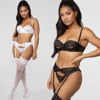 

Sexy Lingerie Porno Body Underwear Women Babydoll Bra Mini Coat Vest Lace Wireless G-string Thong Garter Underpant Sleepwear