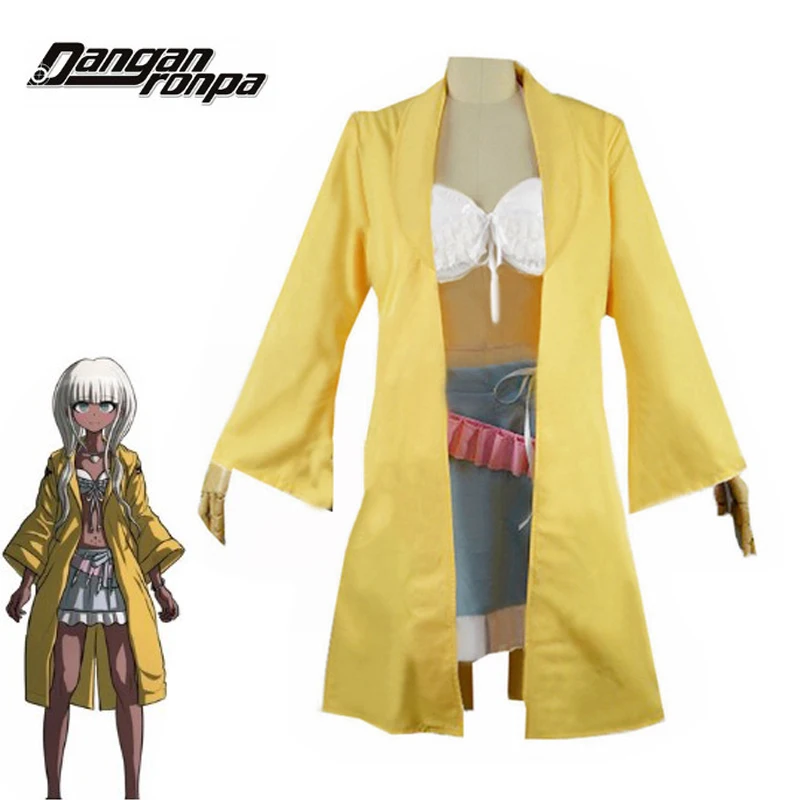 

2020 Danganronpa V3:Killing Harmony Angie Yonaga Uniform Anime Halloween Christmas Yellow Suit Cosplay Costume