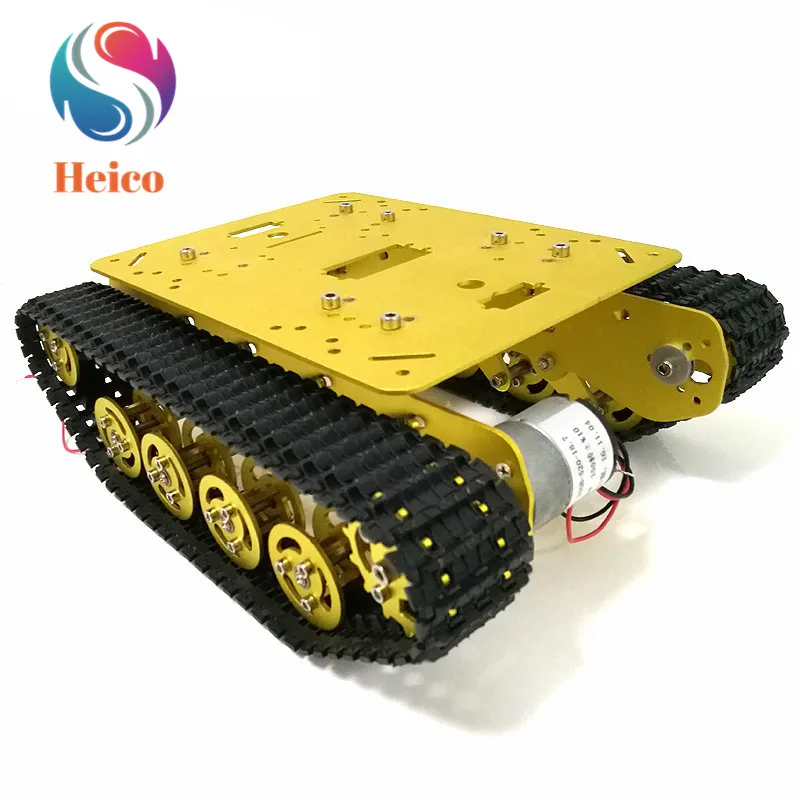 Металлический гусеничный робот TS100 RC умный танк шасси автомобиля