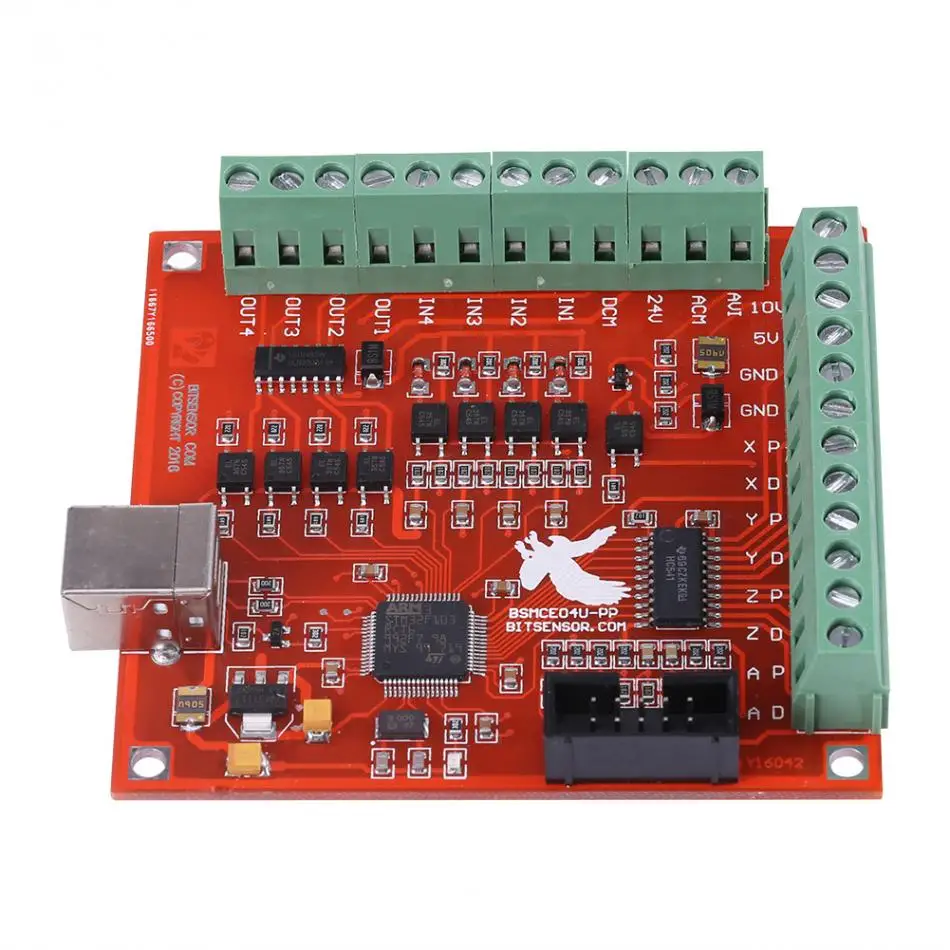 Контроллер двигателя с ЧПУ модуль USB MACH3 100 кГц контроллер двигателя плата карты для гравировального станка с ЧПУ