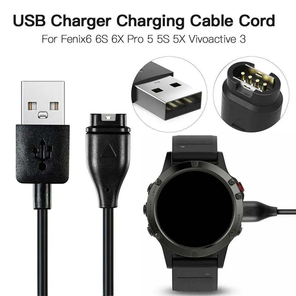 USB Charger Charging Cable Cord For Garmin Fenix 6/6S/6X/5X/Venu 3 4S L1S2 Prof 