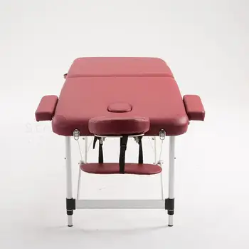 

Folding massage beauty bed massage therapy physiotherapy needle moxibustion bed fire therapy home aluminum alloy portable mobile