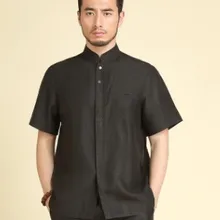 Шелковый Xiangyun Tang мужской летний топ с коротким рукавом китайский стиль 32077