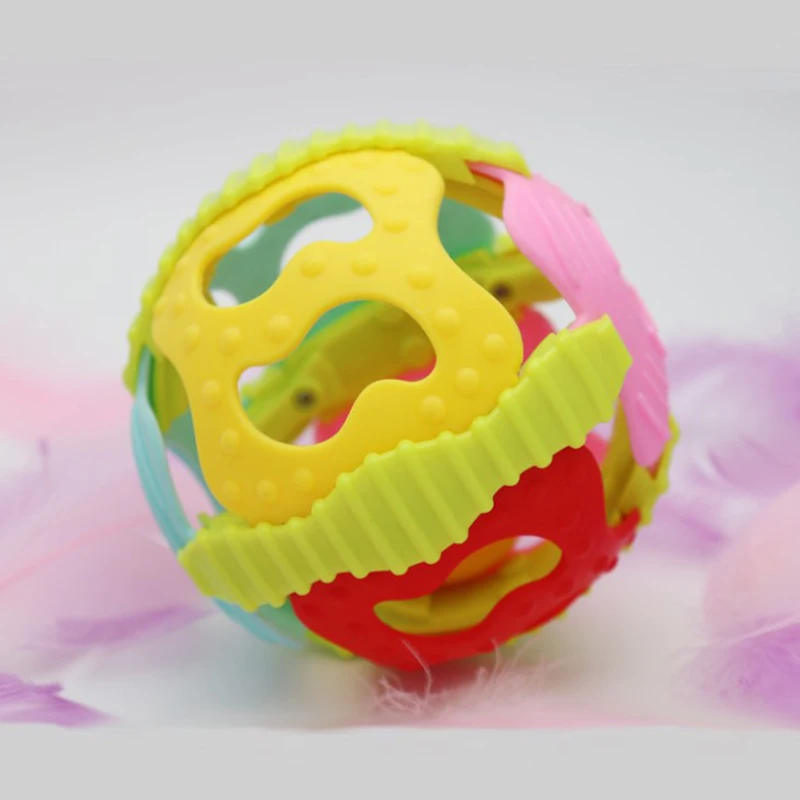 

Cute Little Ball Toys Baby Rattles Hand Bell Ball Baby Activity Grasping Toy Develop Baby Intelligence Kid Gift