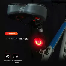 2 шт. USB Перезаряжаемый велосипедный задний фонарь светодиодный Предупреждение ющий безопасный умный светильник ультра яркий 5 светильник ing режимы открытый светильник