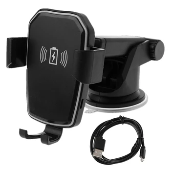 

Drop Ship 10W Car Fast Qi Wireless Charger Holder Mount For Samsung S9 S8 iPhone X 8 HTC