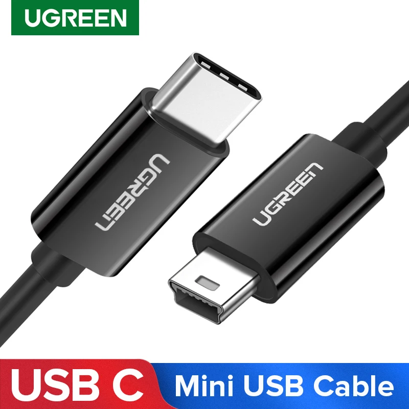 Ugreen USB C to Mini USB Cable Thunderbolt 3 Mini Type C Adapter for MacBook pro MP3 Player Digital Camera HDD Type-c Cable usb charging cable,usb extension cable,usb connector adapter,usb cable