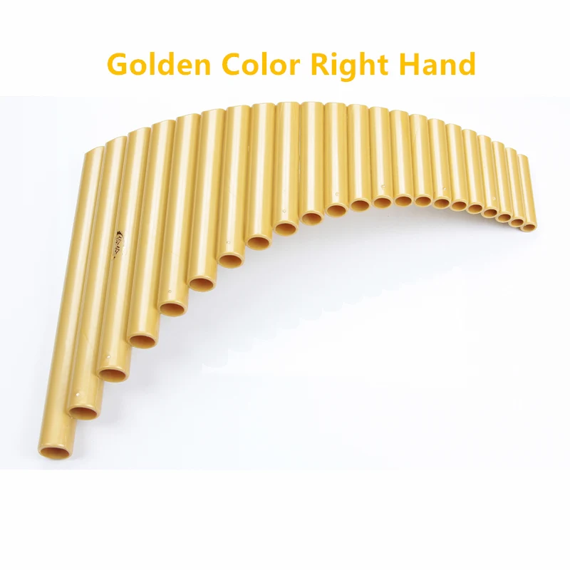 Горячая 22 трубы ABS пластиковые panges G Key Pan трубы ручной работы народные Музыкальные инструменты Pan флейта правая/левая рука Pan флейты - Цвет: Golden right hand