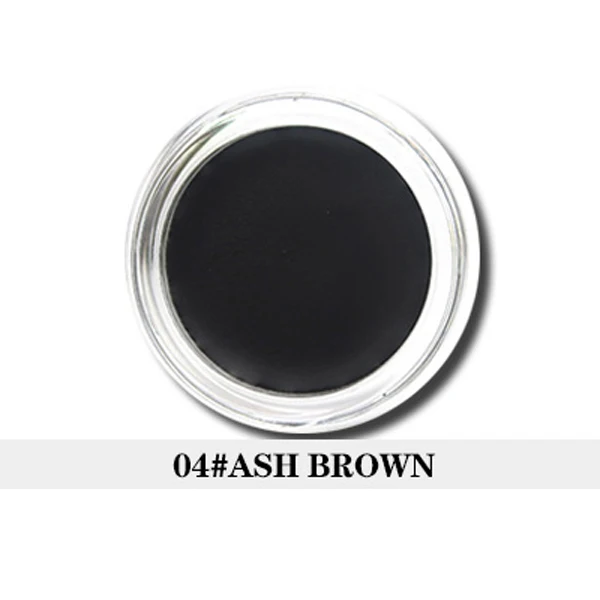04 ASH BROWN Красота глазурованная Sweatproof бровей Татуировка помада-гель краситель пигмент Профессиональные Тени для бровей усилитель крем 5 цветов оттенок - Цвет: 04 ASH BROWN