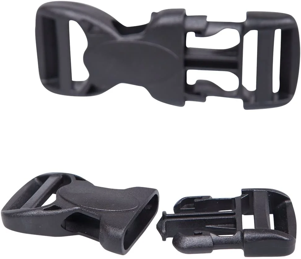 Mountain Warehouse Spare Quick Release Buckles - Pack of 2 Clasps, Durable Web Buckle, Plastic Buckles, Large & Small Buckle Clips - Ideal for Replacing Broken Buckle