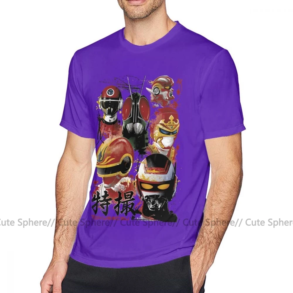 Jaspion футболка Tokusatsu собрать S Цвет Футболка 4xl Графический Футболка Милая с коротким рукавом мужская летняя хлопок Футболка - Цвет: Purple