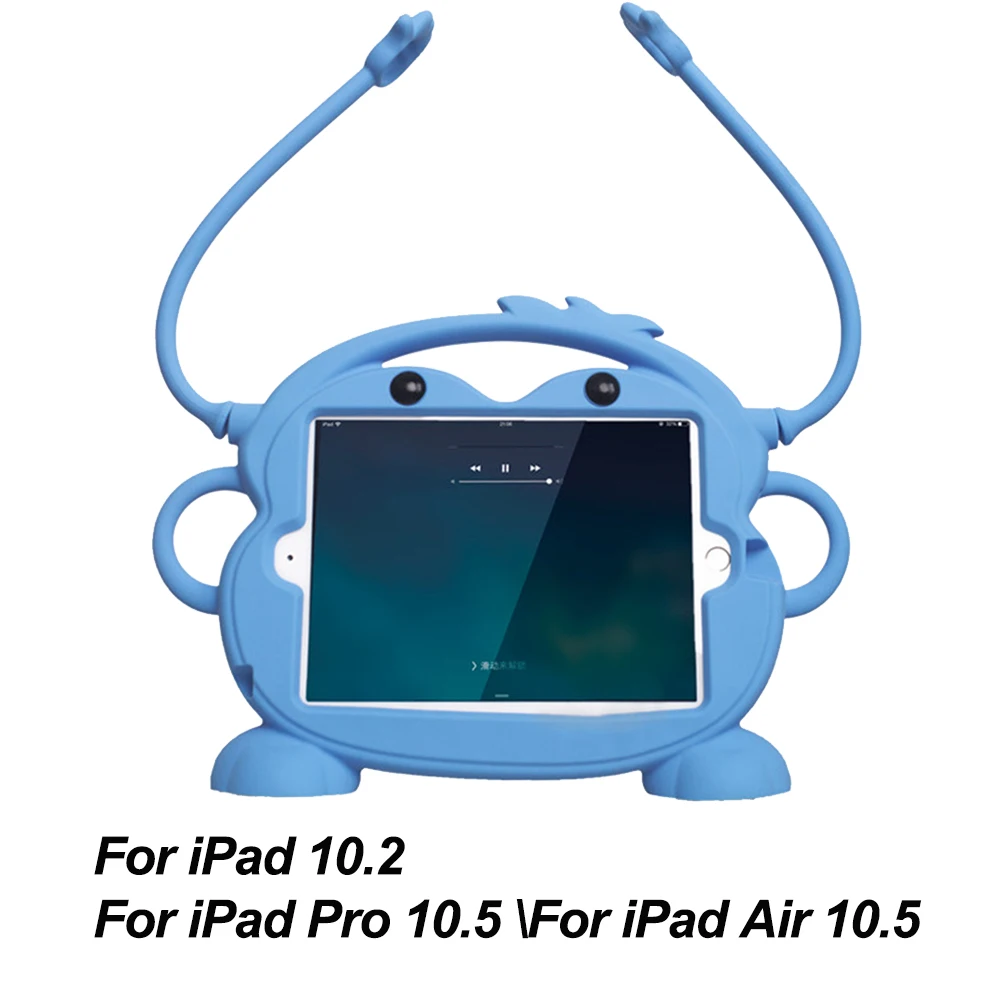 For iPad 10.2 Safe Shockproof Kid Monkey Case For iPad 10.2 iPad Pro Air 10.5 Silicone Tablet Case For iPad mini Air For iPad 9.7 - Цвет: For iPad 10.2