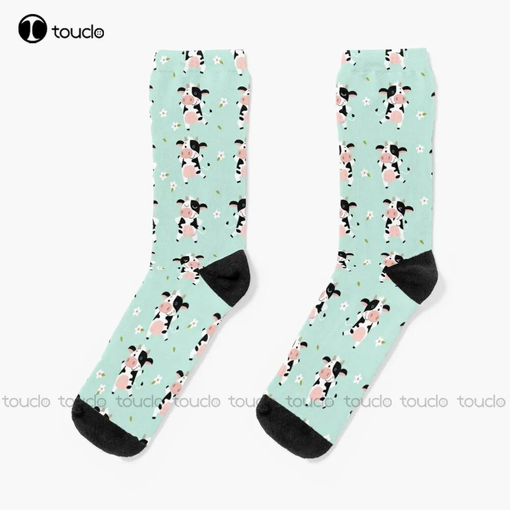 

New Awesome Cow Socks Socks Youth Personalized Custom Unisex Adult Socks Popularity Gifts