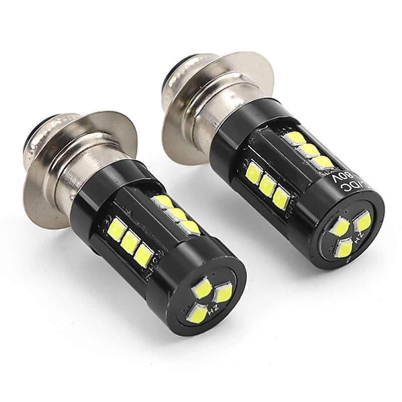 Motorcycle Headlight H4 P15D BA20D COB 3030 15SMD Hi/Low Bulb Motor Headlamp White 12V 1200LM |