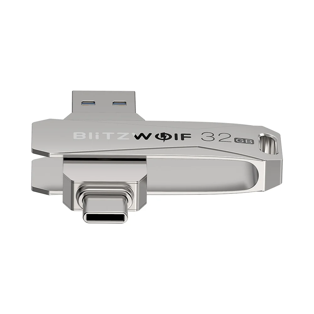  BlitzWolf BW-UPC2 2 in 1 Type-C USB3.0 Ultra-fast Transmission 360° Rotation Zinc Alloy 32GB 64GB S