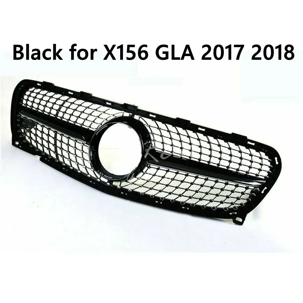 Front Grille Grill for- GLA X156 GLA200 GLA250 GLA45 Diamond Look