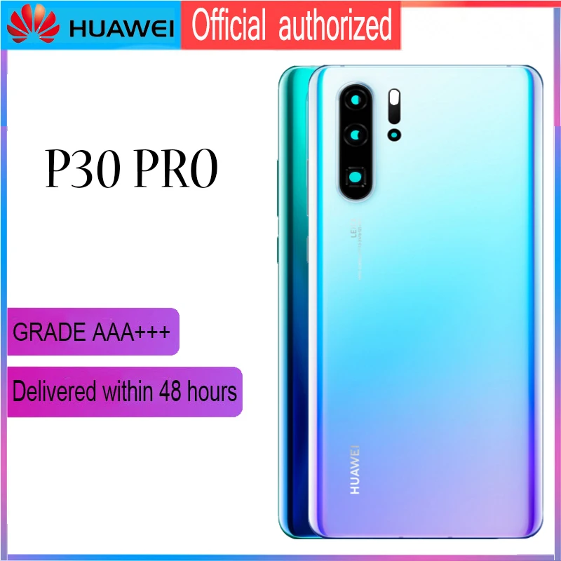 Задний корпус Замена для HUAWEI P30 Pro задняя крышка батарея стекло с объективом камеры клейкая наклейка